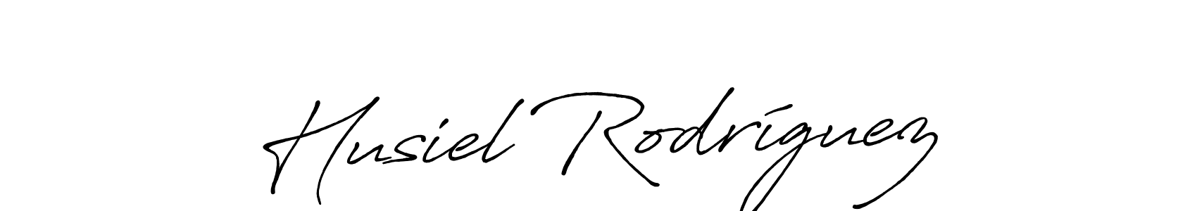 Husiel Rodríguez stylish signature style. Best Handwritten Sign (Antro_Vectra_Bolder) for my name. Handwritten Signature Collection Ideas for my name Husiel Rodríguez. Husiel Rodríguez signature style 7 images and pictures png