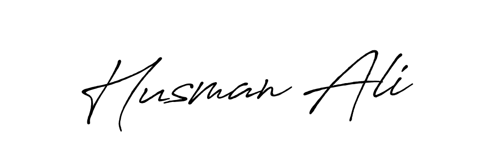 Also we have Husman Ali name is the best signature style. Create professional handwritten signature collection using Antro_Vectra_Bolder autograph style. Husman Ali signature style 7 images and pictures png