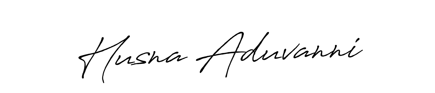 It looks lik you need a new signature style for name Husna Aduvanni. Design unique handwritten (Antro_Vectra_Bolder) signature with our free signature maker in just a few clicks. Husna Aduvanni signature style 7 images and pictures png