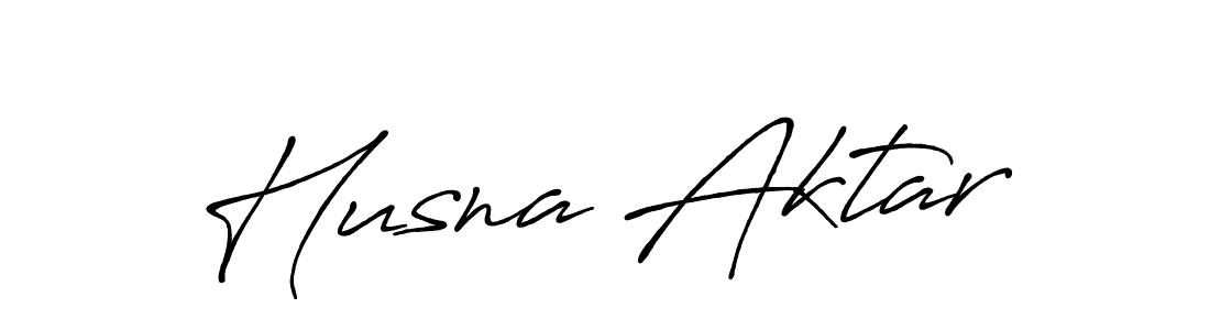 Use a signature maker to create a handwritten signature online. With this signature software, you can design (Antro_Vectra_Bolder) your own signature for name Husna Aktar. Husna Aktar signature style 7 images and pictures png