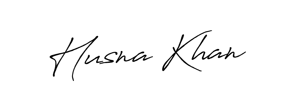 How to make Husna Khan name signature. Use Antro_Vectra_Bolder style for creating short signs online. This is the latest handwritten sign. Husna Khan signature style 7 images and pictures png