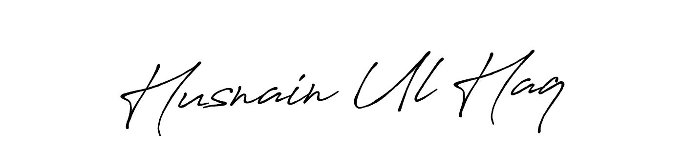Husnain Ul Haq stylish signature style. Best Handwritten Sign (Antro_Vectra_Bolder) for my name. Handwritten Signature Collection Ideas for my name Husnain Ul Haq. Husnain Ul Haq signature style 7 images and pictures png
