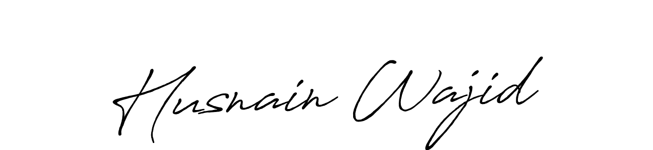 Create a beautiful signature design for name Husnain Wajid. With this signature (Antro_Vectra_Bolder) fonts, you can make a handwritten signature for free. Husnain Wajid signature style 7 images and pictures png