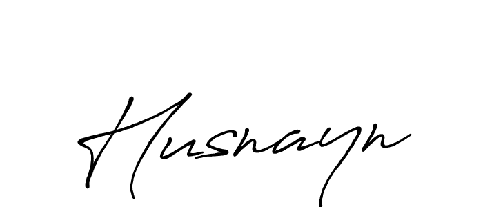 Design your own signature with our free online signature maker. With this signature software, you can create a handwritten (Antro_Vectra_Bolder) signature for name Husnayn. Husnayn signature style 7 images and pictures png