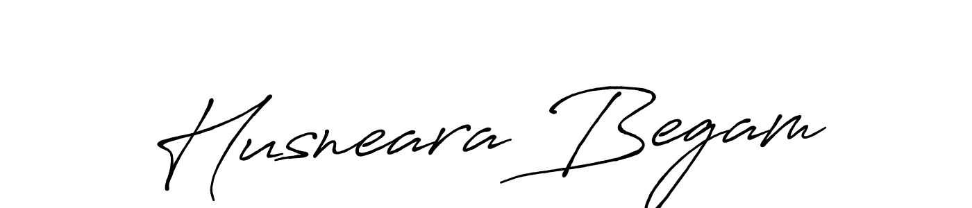 Make a beautiful signature design for name Husneara Begam. With this signature (Antro_Vectra_Bolder) style, you can create a handwritten signature for free. Husneara Begam signature style 7 images and pictures png