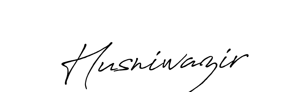 How to make Husniwazir name signature. Use Antro_Vectra_Bolder style for creating short signs online. This is the latest handwritten sign. Husniwazir signature style 7 images and pictures png