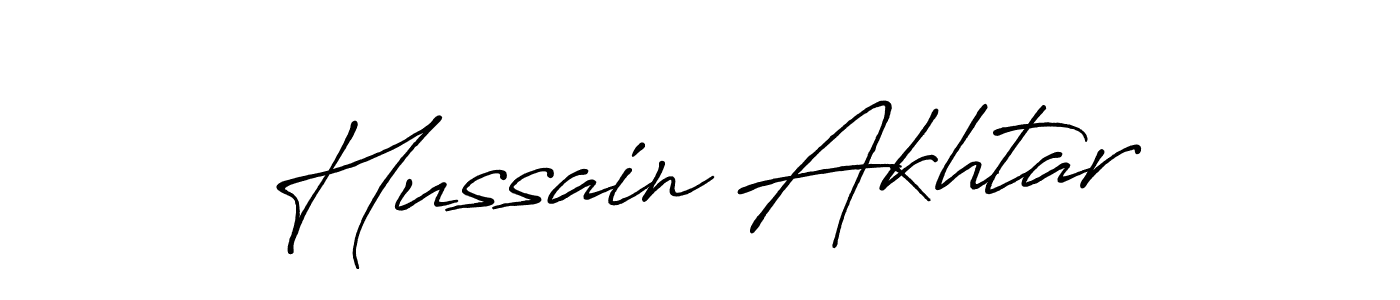 It looks lik you need a new signature style for name Hussain Akhtar. Design unique handwritten (Antro_Vectra_Bolder) signature with our free signature maker in just a few clicks. Hussain Akhtar signature style 7 images and pictures png