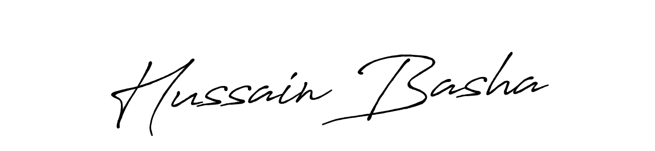 Design your own signature with our free online signature maker. With this signature software, you can create a handwritten (Antro_Vectra_Bolder) signature for name Hussain Basha. Hussain Basha signature style 7 images and pictures png