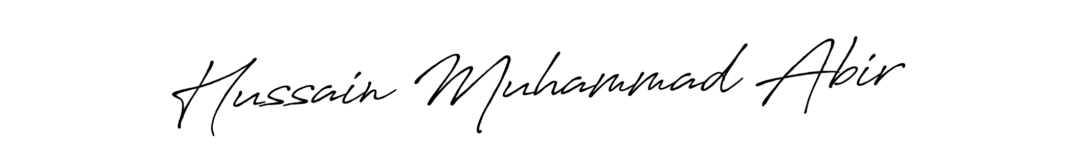 It looks lik you need a new signature style for name Hussain Muhammad Abir. Design unique handwritten (Antro_Vectra_Bolder) signature with our free signature maker in just a few clicks. Hussain Muhammad Abir signature style 7 images and pictures png
