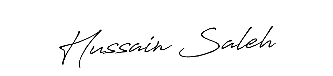 Make a beautiful signature design for name Hussain Saleh. Use this online signature maker to create a handwritten signature for free. Hussain Saleh signature style 7 images and pictures png