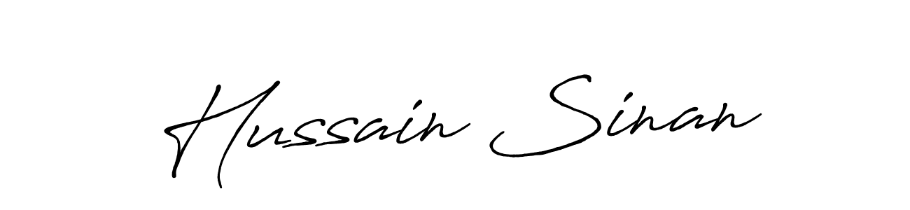 It looks lik you need a new signature style for name Hussain Sinan. Design unique handwritten (Antro_Vectra_Bolder) signature with our free signature maker in just a few clicks. Hussain Sinan signature style 7 images and pictures png