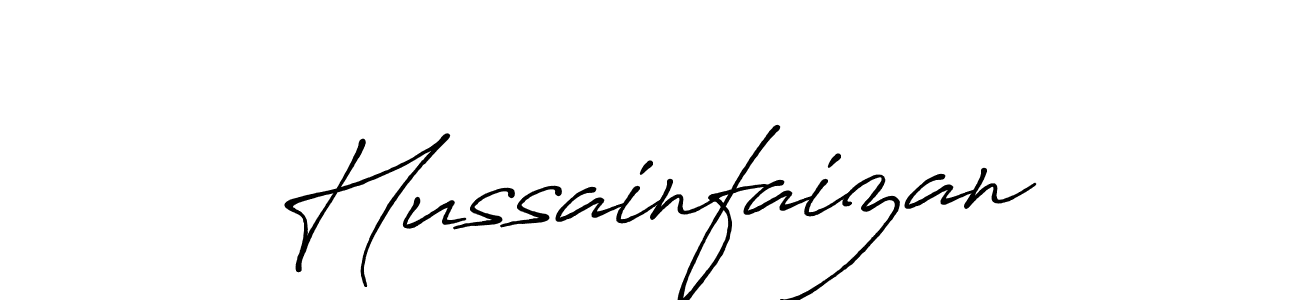 It looks lik you need a new signature style for name Hussainfaizan. Design unique handwritten (Antro_Vectra_Bolder) signature with our free signature maker in just a few clicks. Hussainfaizan signature style 7 images and pictures png