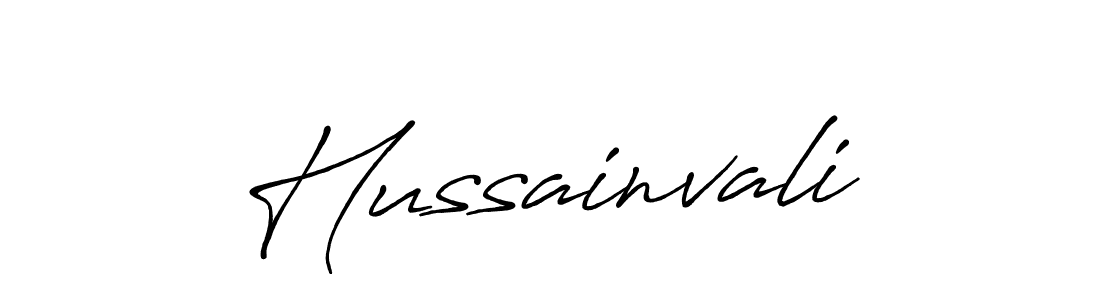 You should practise on your own different ways (Antro_Vectra_Bolder) to write your name (Hussainvali) in signature. don't let someone else do it for you. Hussainvali signature style 7 images and pictures png