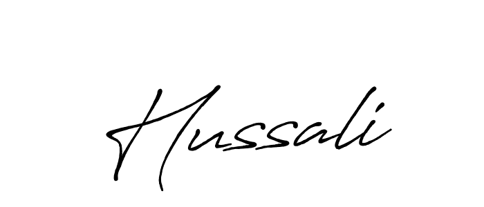 Make a beautiful signature design for name Hussali. With this signature (Antro_Vectra_Bolder) style, you can create a handwritten signature for free. Hussali signature style 7 images and pictures png