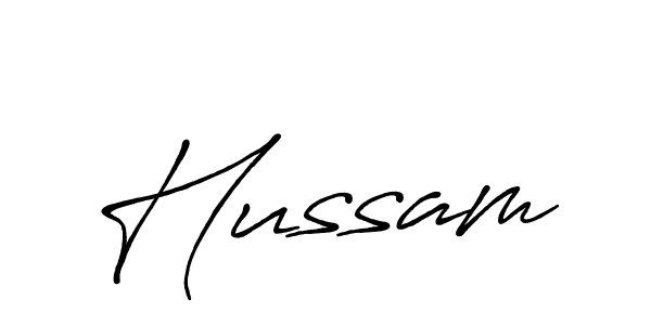 You should practise on your own different ways (Antro_Vectra_Bolder) to write your name (Hussam) in signature. don't let someone else do it for you. Hussam signature style 7 images and pictures png