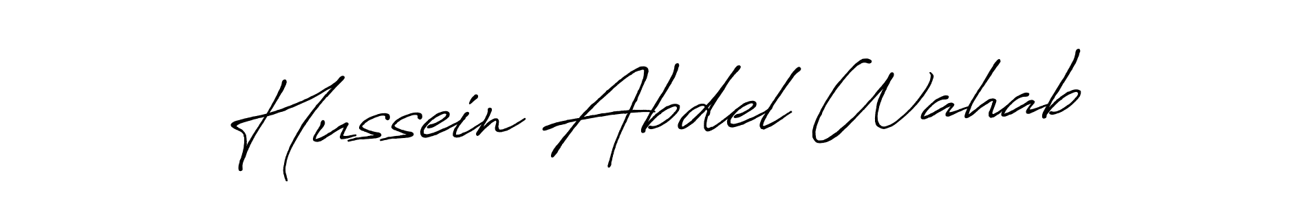 Make a short Hussein Abdel Wahab signature style. Manage your documents anywhere anytime using Antro_Vectra_Bolder. Create and add eSignatures, submit forms, share and send files easily. Hussein Abdel Wahab signature style 7 images and pictures png