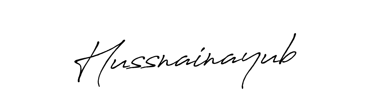 It looks lik you need a new signature style for name Hussnainayub. Design unique handwritten (Antro_Vectra_Bolder) signature with our free signature maker in just a few clicks. Hussnainayub signature style 7 images and pictures png