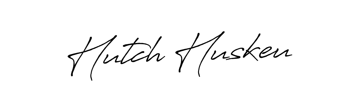 Make a beautiful signature design for name Hutch Huskeu. With this signature (Antro_Vectra_Bolder) style, you can create a handwritten signature for free. Hutch Huskeu signature style 7 images and pictures png