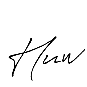 Best and Professional Signature Style for Huw. Antro_Vectra_Bolder Best Signature Style Collection. Huw signature style 7 images and pictures png