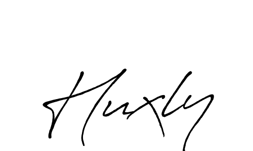 You should practise on your own different ways (Antro_Vectra_Bolder) to write your name (Huxly) in signature. don't let someone else do it for you. Huxly signature style 7 images and pictures png