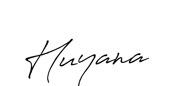 How to make Huyana signature? Antro_Vectra_Bolder is a professional autograph style. Create handwritten signature for Huyana name. Huyana signature style 7 images and pictures png