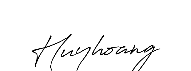 Use a signature maker to create a handwritten signature online. With this signature software, you can design (Antro_Vectra_Bolder) your own signature for name Huyhoang. Huyhoang signature style 7 images and pictures png