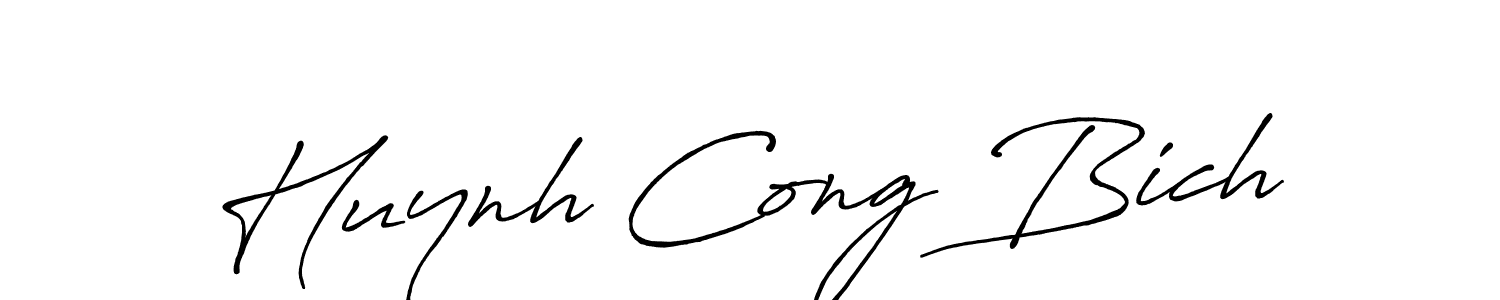 How to make Huynh Cong Bich name signature. Use Antro_Vectra_Bolder style for creating short signs online. This is the latest handwritten sign. Huynh Cong Bich signature style 7 images and pictures png