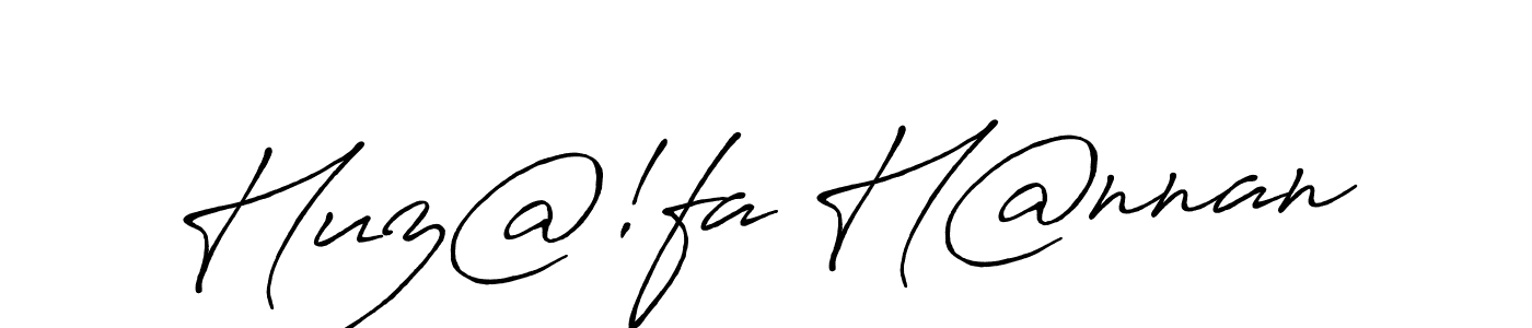 Design your own signature with our free online signature maker. With this signature software, you can create a handwritten (Antro_Vectra_Bolder) signature for name Huz@!fa H@nnan. Huz@!fa H@nnan signature style 7 images and pictures png