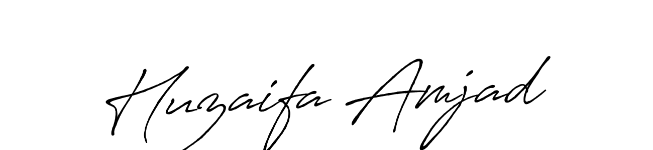 How to make Huzaifa Amjad signature? Antro_Vectra_Bolder is a professional autograph style. Create handwritten signature for Huzaifa Amjad name. Huzaifa Amjad signature style 7 images and pictures png