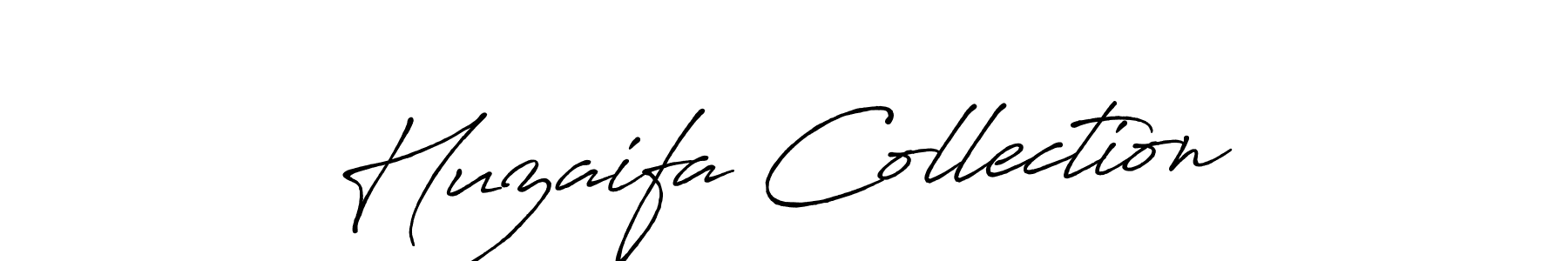 How to make Huzaifa Collection name signature. Use Antro_Vectra_Bolder style for creating short signs online. This is the latest handwritten sign. Huzaifa Collection signature style 7 images and pictures png