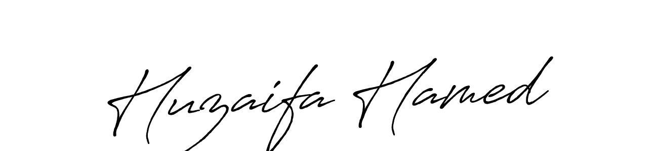 Make a short Huzaifa Hamed signature style. Manage your documents anywhere anytime using Antro_Vectra_Bolder. Create and add eSignatures, submit forms, share and send files easily. Huzaifa Hamed signature style 7 images and pictures png