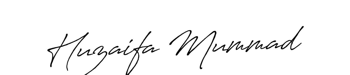 Make a short Huzaifa Mummad signature style. Manage your documents anywhere anytime using Antro_Vectra_Bolder. Create and add eSignatures, submit forms, share and send files easily. Huzaifa Mummad signature style 7 images and pictures png