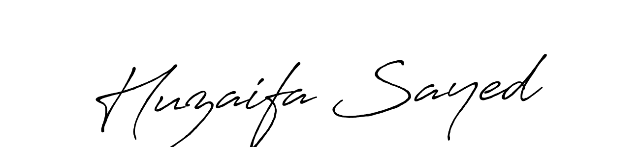 It looks lik you need a new signature style for name Huzaifa Sayed. Design unique handwritten (Antro_Vectra_Bolder) signature with our free signature maker in just a few clicks. Huzaifa Sayed signature style 7 images and pictures png