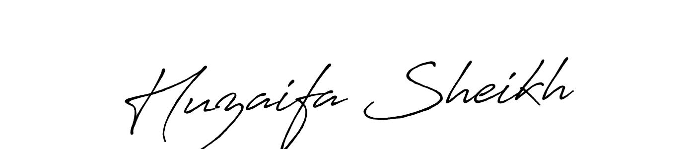 How to make Huzaifa Sheikh signature? Antro_Vectra_Bolder is a professional autograph style. Create handwritten signature for Huzaifa Sheikh name. Huzaifa Sheikh signature style 7 images and pictures png