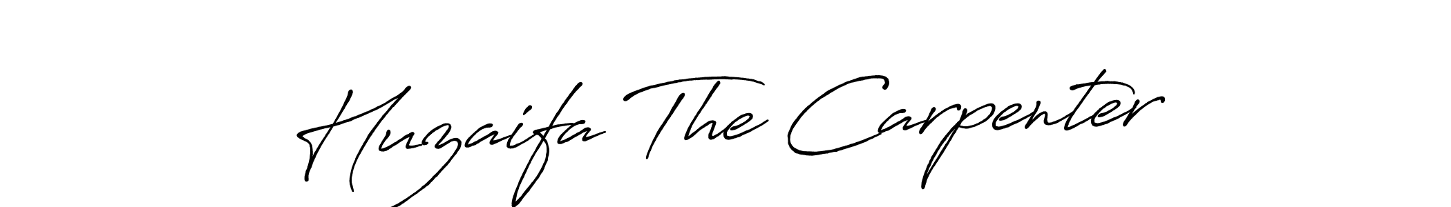 Similarly Antro_Vectra_Bolder is the best handwritten signature design. Signature creator online .You can use it as an online autograph creator for name Huzaifa The Carpenter. Huzaifa The Carpenter signature style 7 images and pictures png
