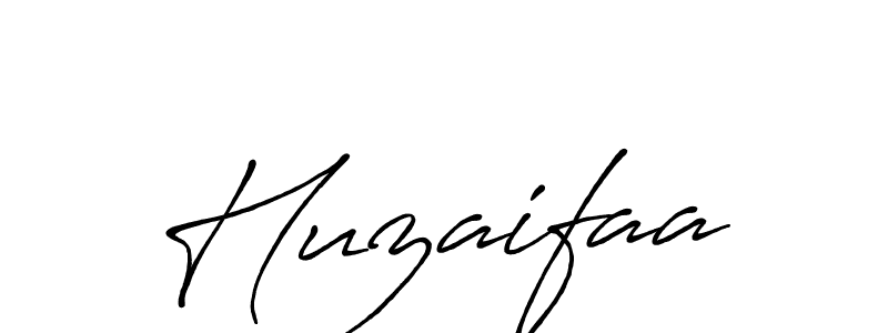 Create a beautiful signature design for name Huzaifaa. With this signature (Antro_Vectra_Bolder) fonts, you can make a handwritten signature for free. Huzaifaa signature style 7 images and pictures png