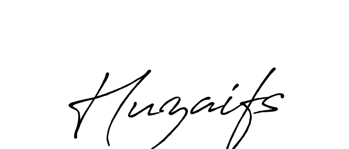 Design your own signature with our free online signature maker. With this signature software, you can create a handwritten (Antro_Vectra_Bolder) signature for name Huzaifs. Huzaifs signature style 7 images and pictures png