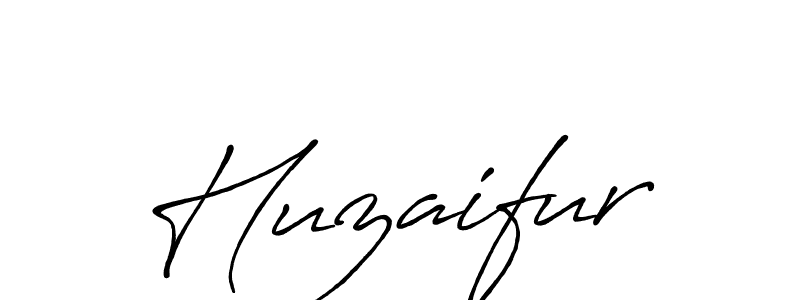 Make a beautiful signature design for name Huzaifur. With this signature (Antro_Vectra_Bolder) style, you can create a handwritten signature for free. Huzaifur signature style 7 images and pictures png