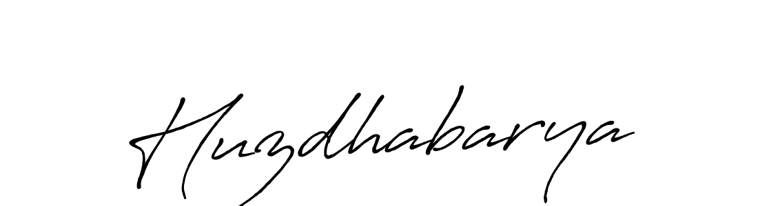 Huzdhabarya stylish signature style. Best Handwritten Sign (Antro_Vectra_Bolder) for my name. Handwritten Signature Collection Ideas for my name Huzdhabarya. Huzdhabarya signature style 7 images and pictures png