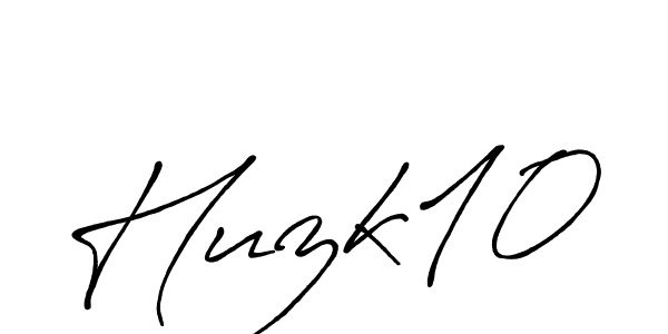 How to Draw Huzk10 signature style? Antro_Vectra_Bolder is a latest design signature styles for name Huzk10. Huzk10 signature style 7 images and pictures png