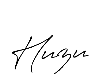 Huzu stylish signature style. Best Handwritten Sign (Antro_Vectra_Bolder) for my name. Handwritten Signature Collection Ideas for my name Huzu. Huzu signature style 7 images and pictures png