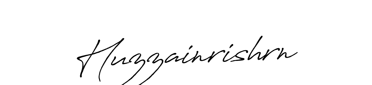 Create a beautiful signature design for name Huzzainrishrn. With this signature (Antro_Vectra_Bolder) fonts, you can make a handwritten signature for free. Huzzainrishrn signature style 7 images and pictures png