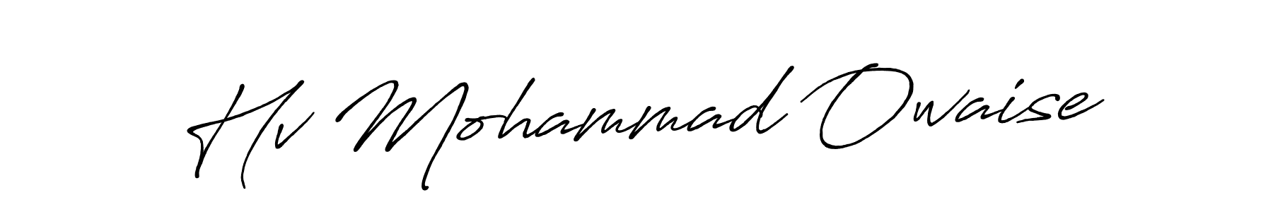 How to make Hv Mohammad Owaise signature? Antro_Vectra_Bolder is a professional autograph style. Create handwritten signature for Hv Mohammad Owaise name. Hv Mohammad Owaise signature style 7 images and pictures png