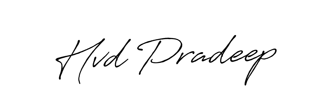 Antro_Vectra_Bolder is a professional signature style that is perfect for those who want to add a touch of class to their signature. It is also a great choice for those who want to make their signature more unique. Get Hvd Pradeep name to fancy signature for free. Hvd Pradeep signature style 7 images and pictures png