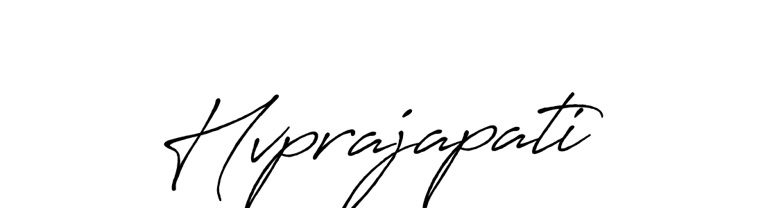 Create a beautiful signature design for name Hvprajapati. With this signature (Antro_Vectra_Bolder) fonts, you can make a handwritten signature for free. Hvprajapati signature style 7 images and pictures png
