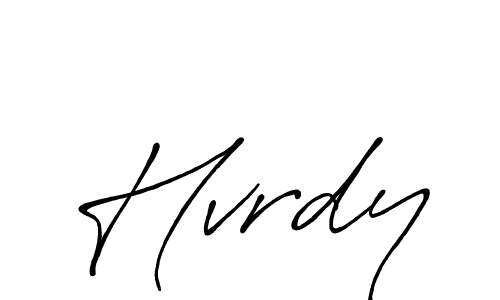 Hvrdy stylish signature style. Best Handwritten Sign (Antro_Vectra_Bolder) for my name. Handwritten Signature Collection Ideas for my name Hvrdy. Hvrdy signature style 7 images and pictures png