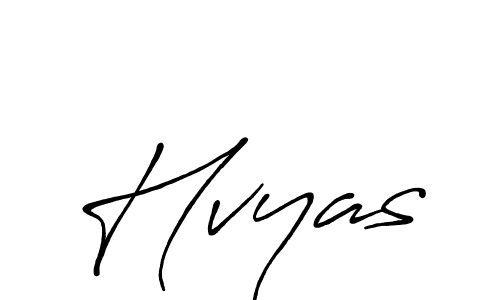 Design your own signature with our free online signature maker. With this signature software, you can create a handwritten (Antro_Vectra_Bolder) signature for name Hvyas. Hvyas signature style 7 images and pictures png