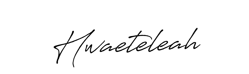 Hwaeteleah stylish signature style. Best Handwritten Sign (Antro_Vectra_Bolder) for my name. Handwritten Signature Collection Ideas for my name Hwaeteleah. Hwaeteleah signature style 7 images and pictures png