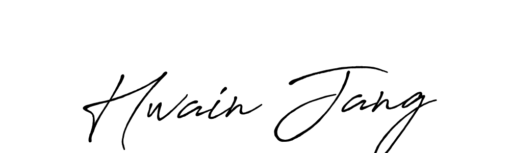 You should practise on your own different ways (Antro_Vectra_Bolder) to write your name (Hwain Jang) in signature. don't let someone else do it for you. Hwain Jang signature style 7 images and pictures png