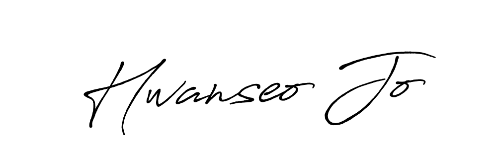 Create a beautiful signature design for name Hwanseo Jo. With this signature (Antro_Vectra_Bolder) fonts, you can make a handwritten signature for free. Hwanseo Jo signature style 7 images and pictures png